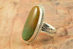 Genuine Manassa Turquoise Sterling Silver Ring