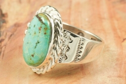 Genuine Royston Turquoise Sterling Silver Ring
