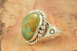 Genuine Emerald Valley Turquoise Sterling Silver Ring